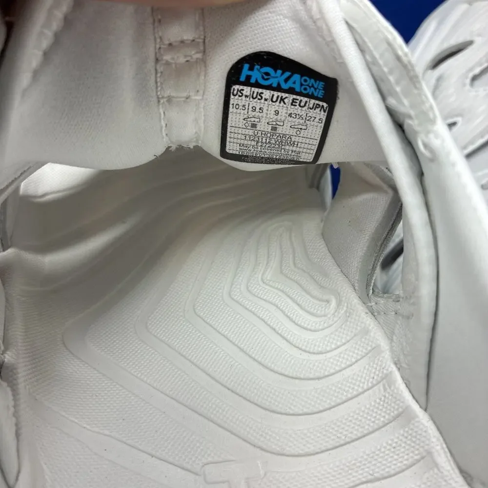 New HOKA One One Hopara White White 1123112-WHWH Men's Size 9.5 - Picture 7 of 8
